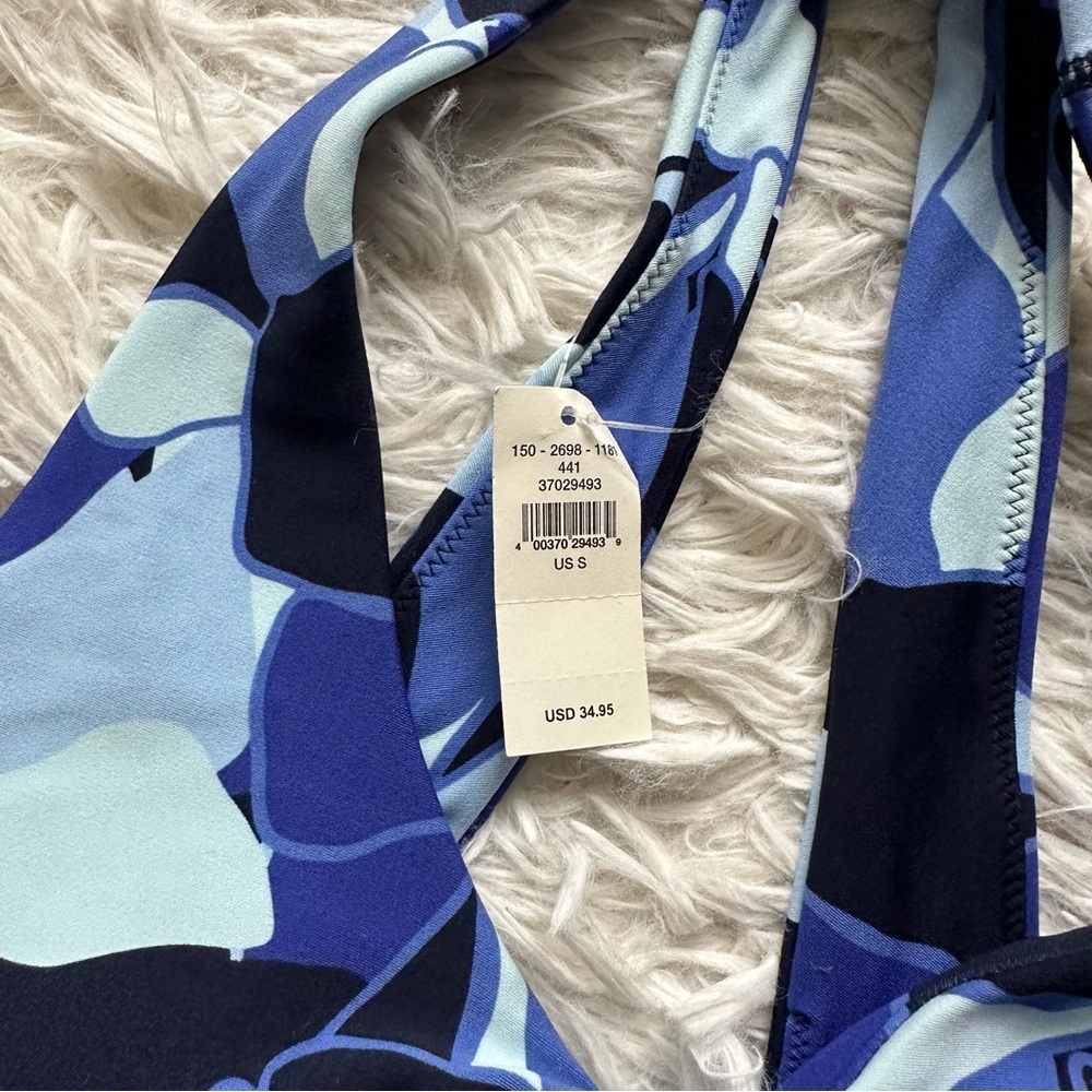 Offline By Aerie Blue Ruched Activewear Sports Bra Size S New With Tags - Picture 5 of 10